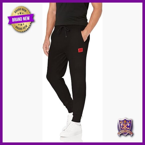 Men's Regular Fit Cotton Joggers with Drawstring and Cuffed Legs